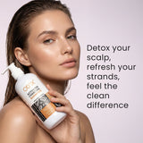 Otrix Activated Charcoal Shampoo for Deep Cleansing & Scalp Purifying | Removes Buildup, Controls Oil | 300ml