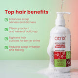 Otrix Apple Cider Vinegar Shampoo for Smooth & Shiny Hair | Deep Cleansing, Frizz Control & pH Balance | 300ml