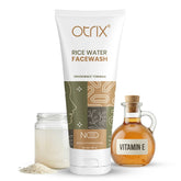 Otrix Rice Water Face Wash for Glass-Glow Skin | Brightening, Gentle & Hydrating | 100ml