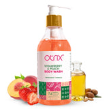 Otrix Strawberry & Peach Soothing Body Wash | Hydrating, Gentle & Refreshing for Soft Skin | 290ml