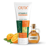 Otrix Vitamin C Gel Face Wash for Glowing & Radiant Skin | Brightening & Gentle Cleansing | 100ml