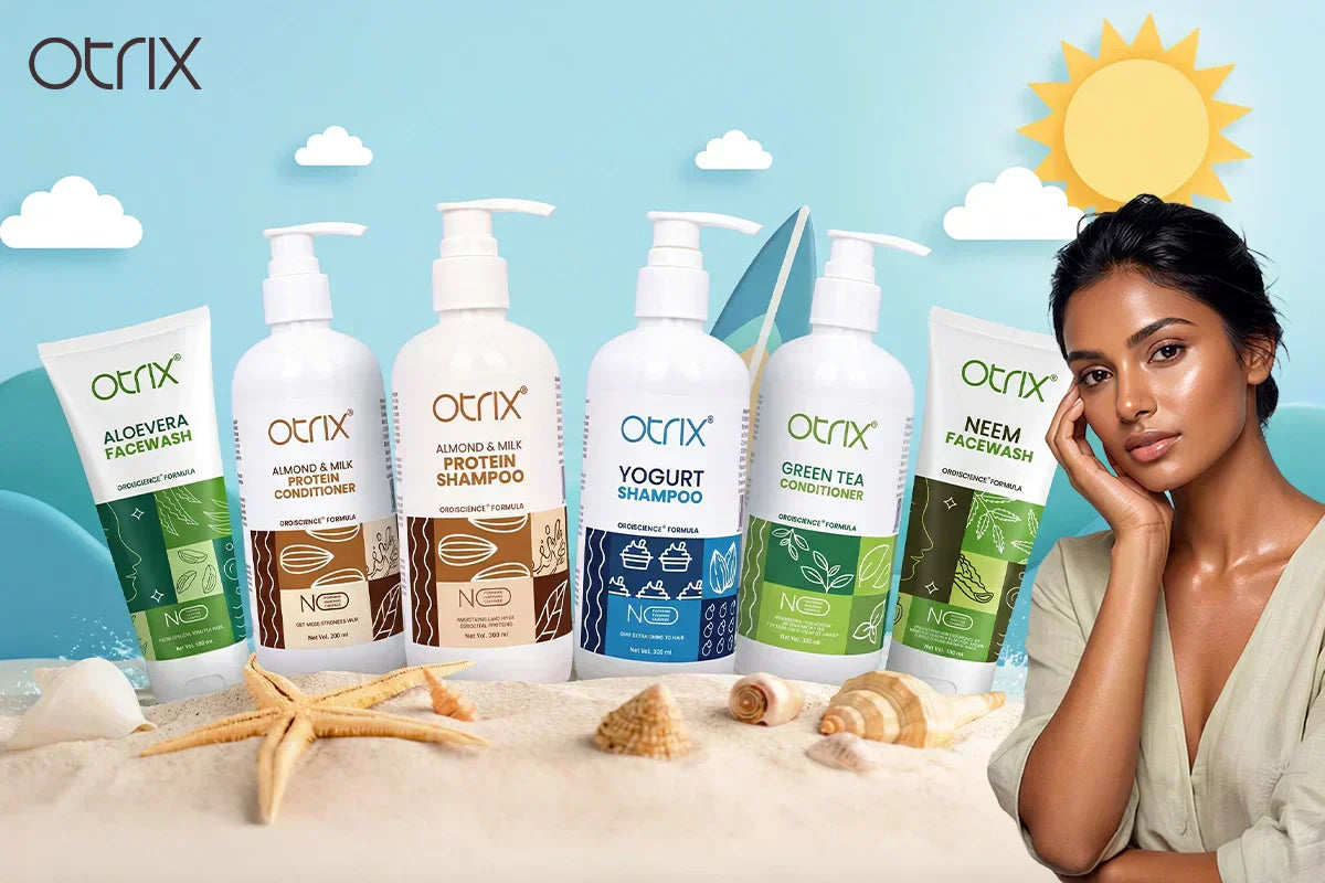 Otrix summer skincare and haircare products for healthy glowing skin and hair