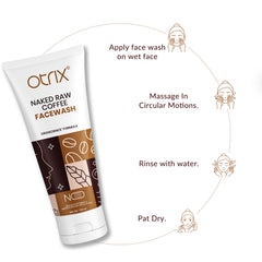 otrix naked raw coffee face wash