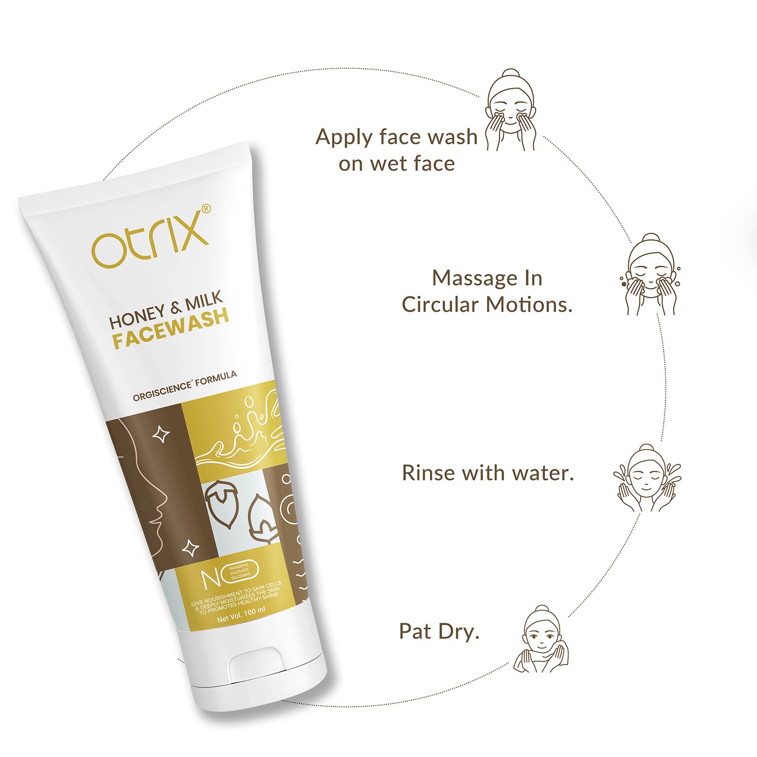 otrix honey and milk face wash