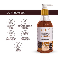 otrix naked raw coffee body wash