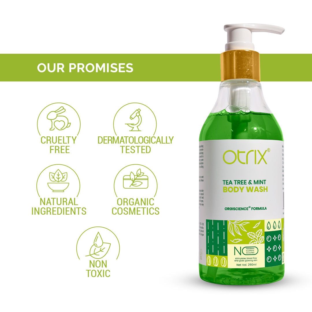 otrix tea tree and mint body wash