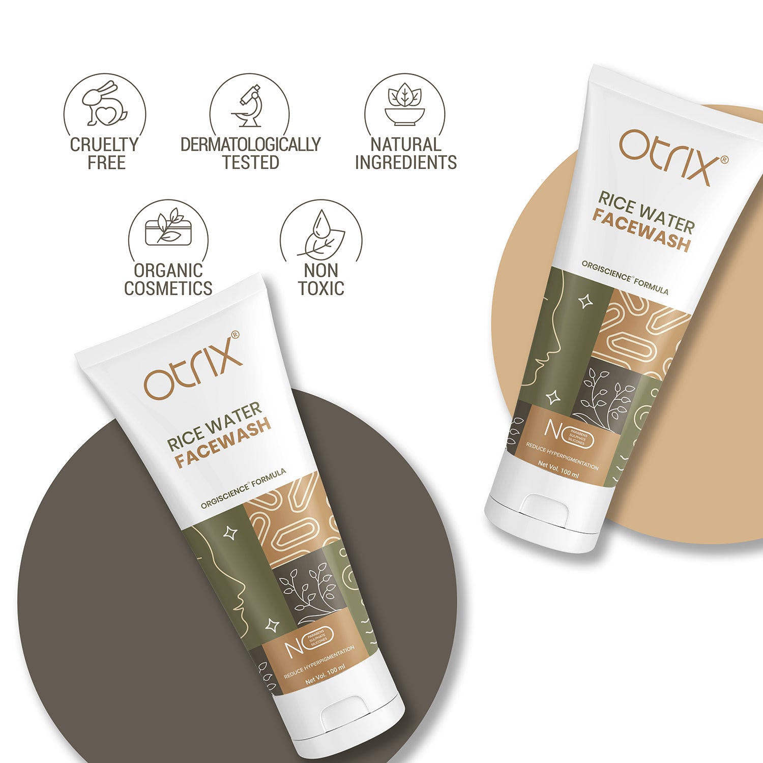 otrix rice water face wash