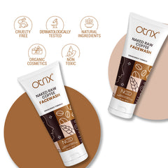 otrix naked raw coffee face wash