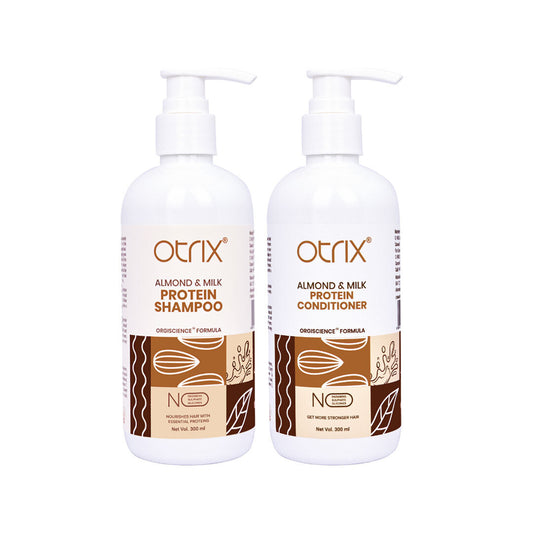 Almond & Milk Protein Shampoo & Conditioner – Strengthen & Nourish Hair