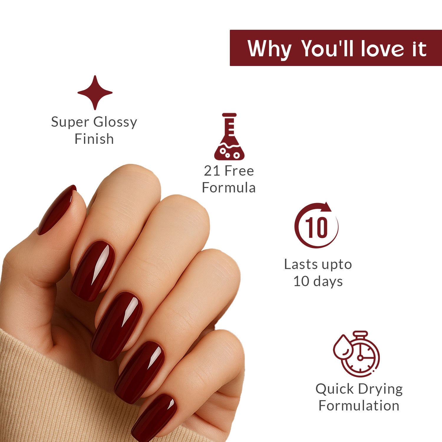 Chestnut Glow Gloss and Shine Nail Polish - 04
