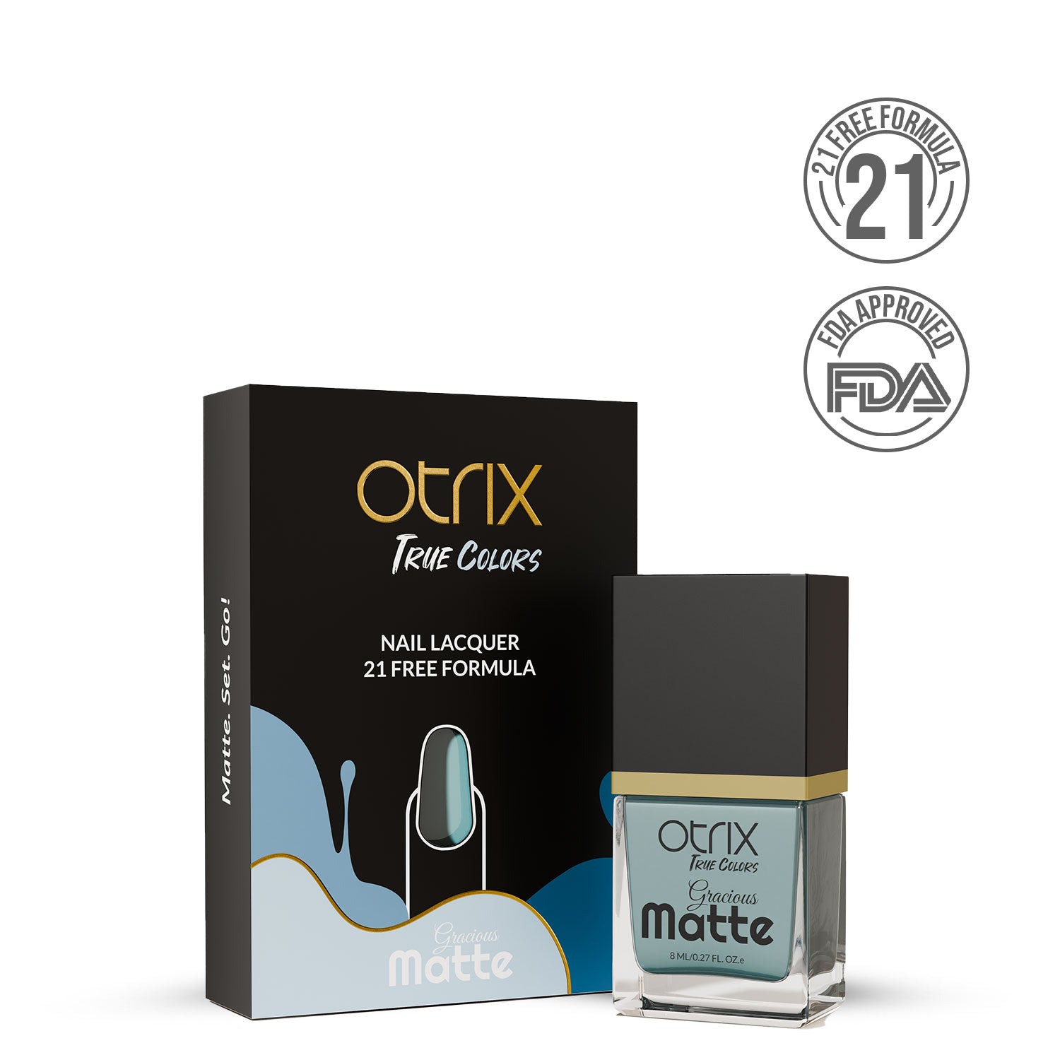Cloudy Sky Gracious Matte Nail Polish - 02