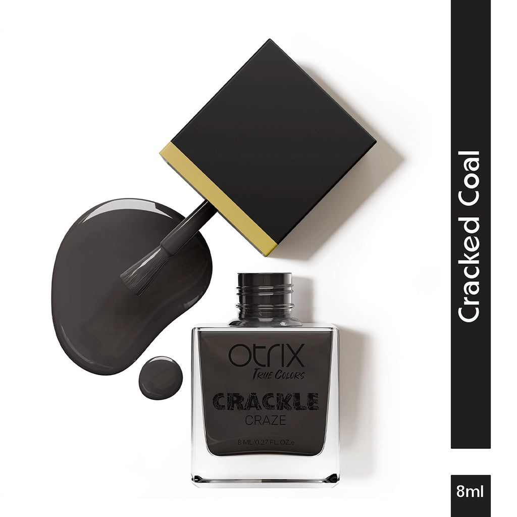 True Colors Cracked Coal Crackle Craze Nail Polish - 8ML