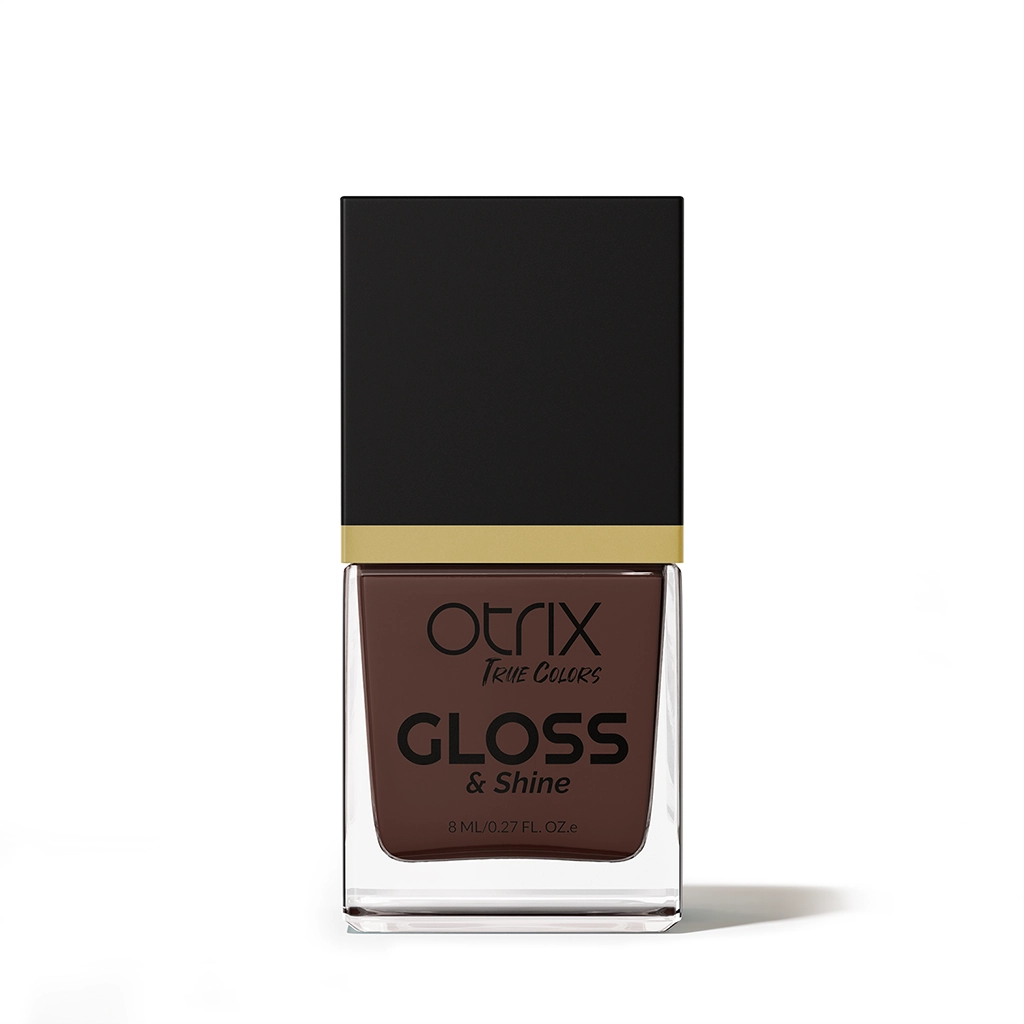 True Colors Dark Cherry Gloss & Shine Nail Polish - 8ML