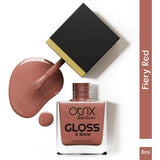 Fiery Red Gloss and Shine Nail Polish - 03