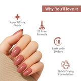 Fiery Red Gloss and Shine Nail Polish - 04