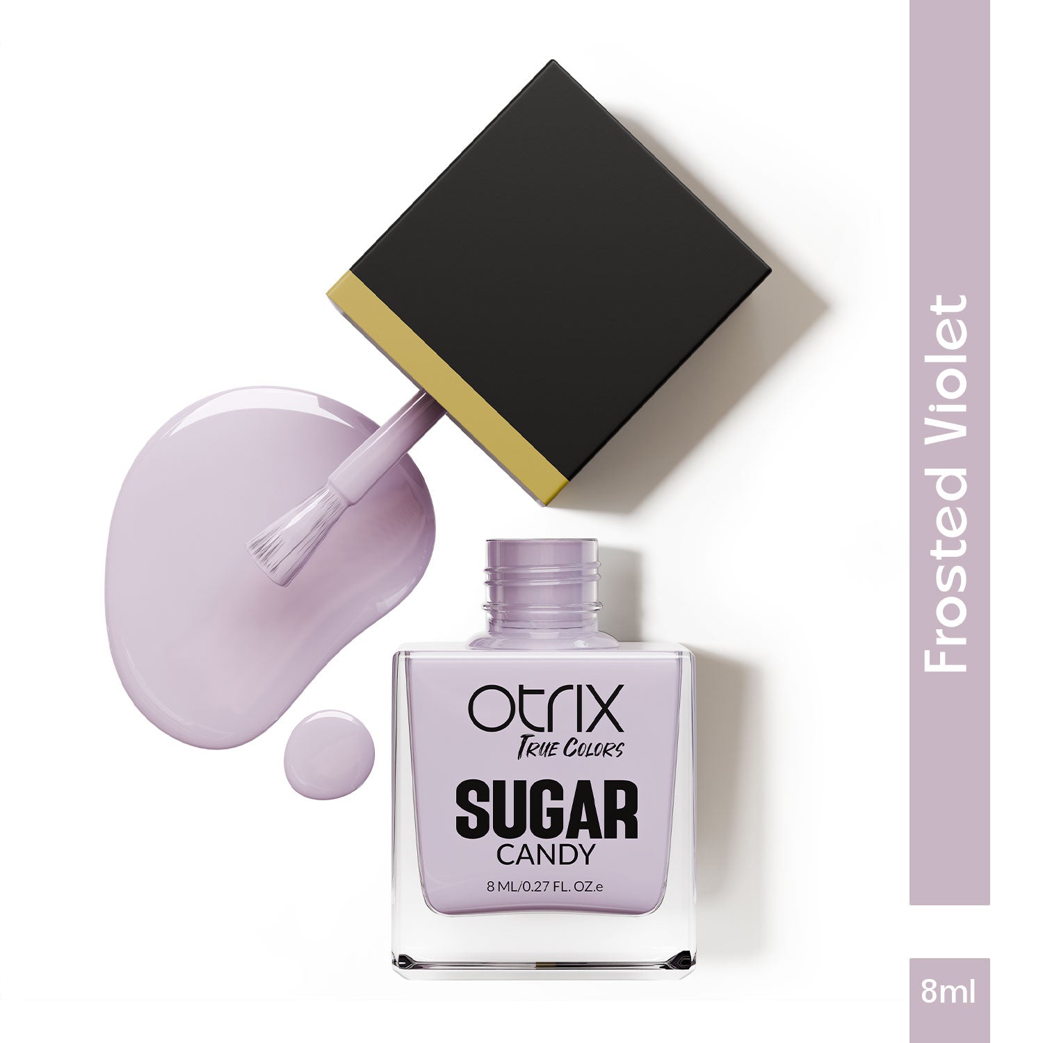 Frosted Violet Sugar Candy Nail Polish - 03