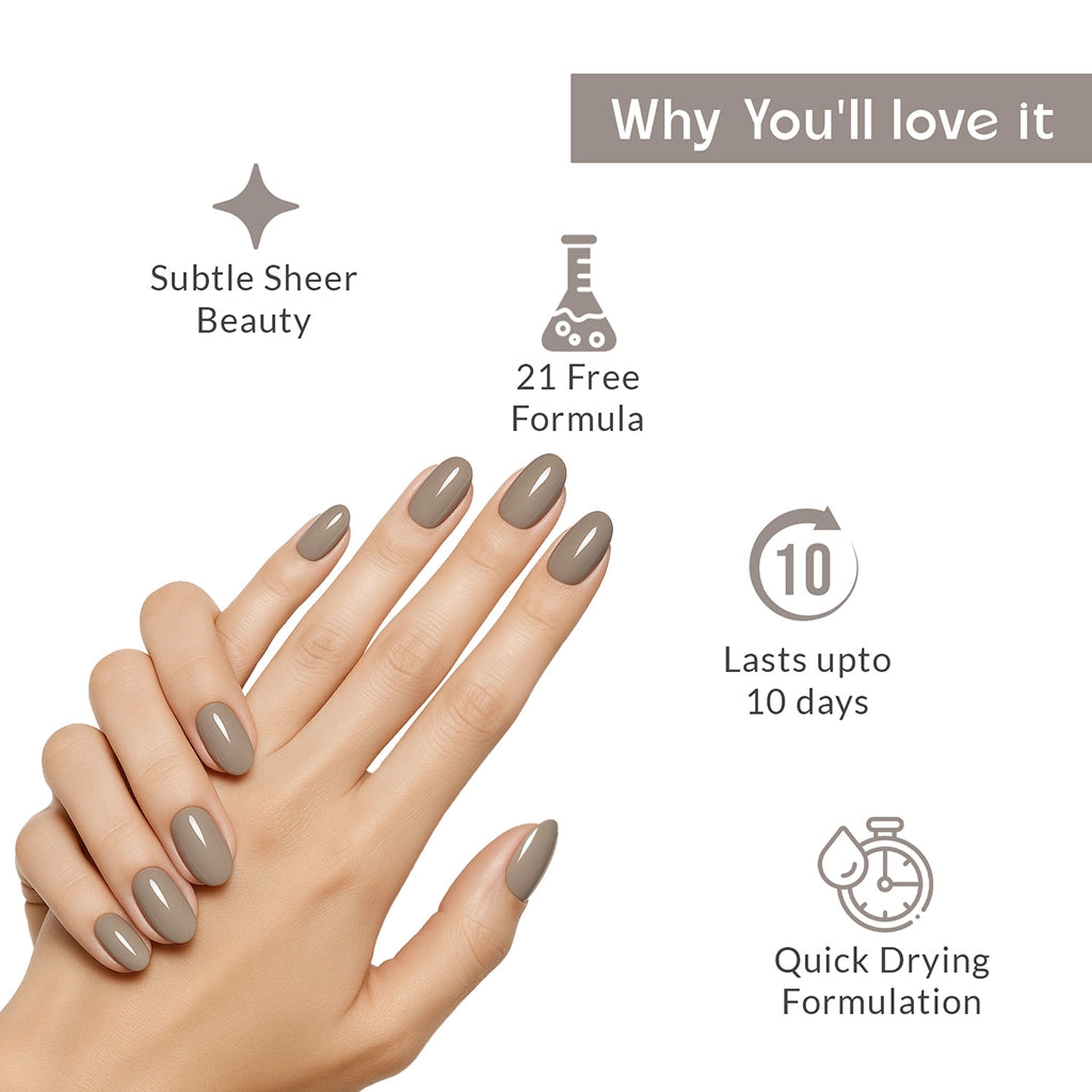 True Colors Ivory Sheen Silken Shadows Nail Polish - 8ML