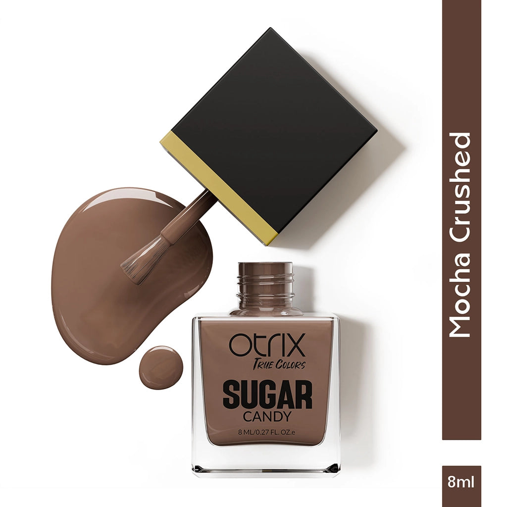 True Colors Mocha Crushed Sugar Candy Nail Polish - 8ML