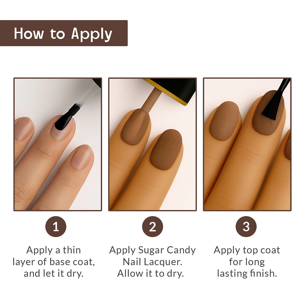 True Colors Mocha Crushed Sugar Candy Nail Polish - 8ML