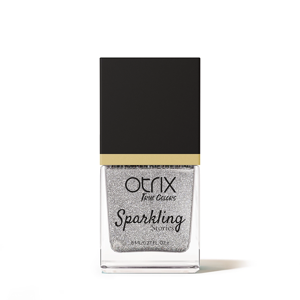 True Colors Platinum Twinkle Sparkling Stories Nail Polish - 8ML