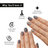 True Colors Platinum Twinkle Sparkling Stories Nail Polish - 8ML
