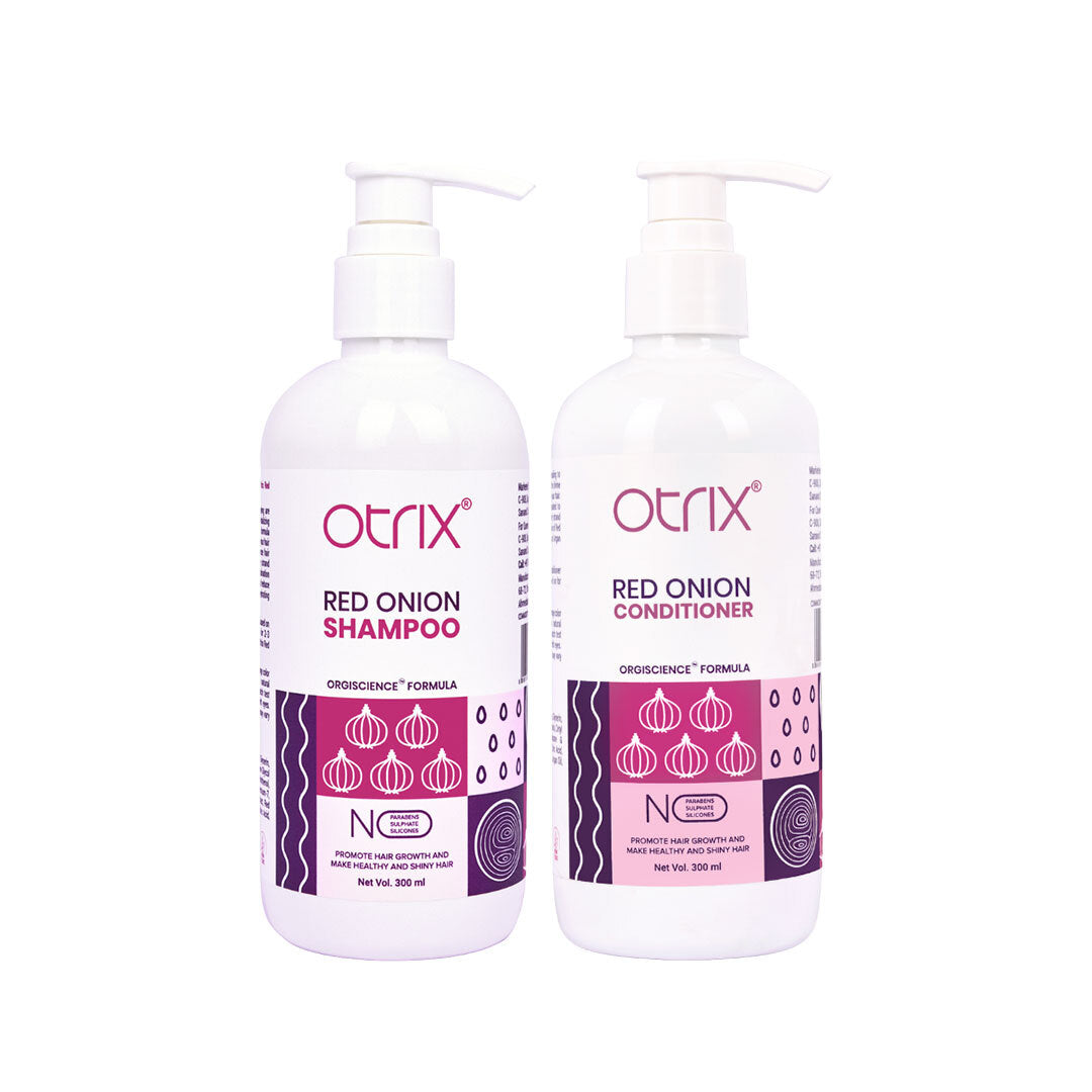 Red Onion Shampoo & Conditioner Combo – Boost Hair Growth & Strengthen Roots