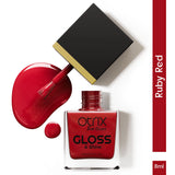 True Colors Ruby Red Gloss & Shine Nail Polish - 8ML