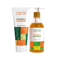 Vitamin C Face Wash & Body Wash Combo – Glow-Boosting & Refreshing Skincare