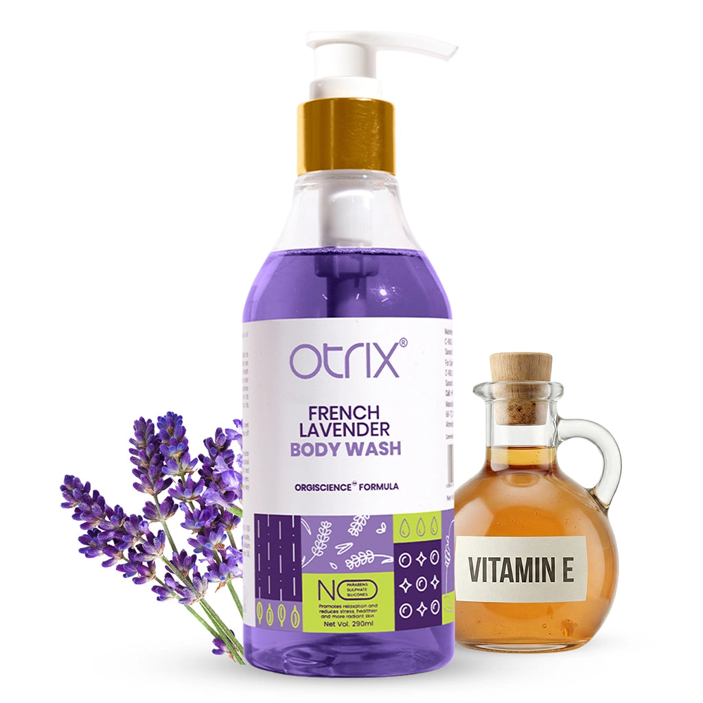 Otrix French Lavender & Chamomile Foaming Body Wash | Soothing, Gentle & Moisturizing | 290ml