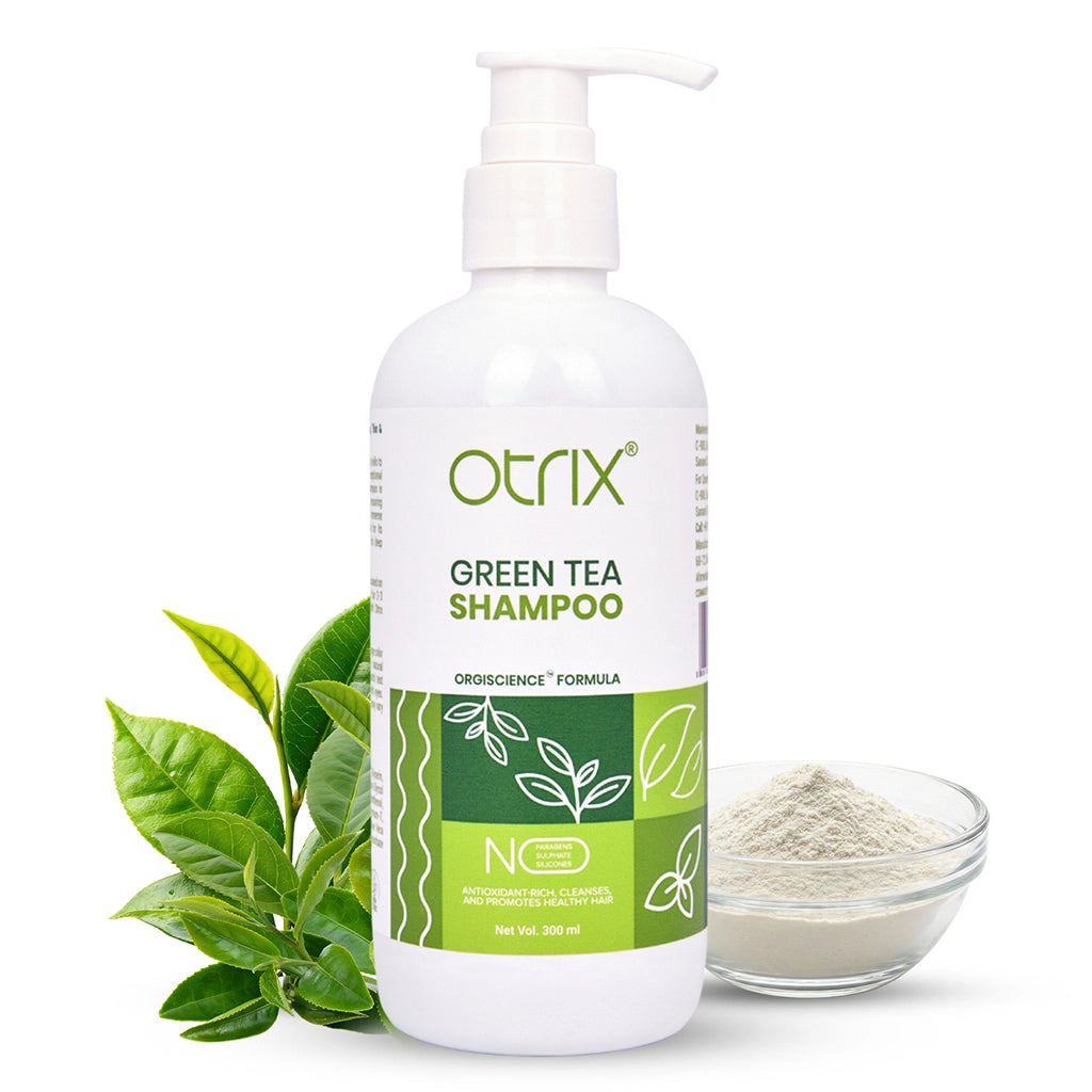 Otrix Green Tea Shampoo for Healthy Scalp & Hair Growth | Strengthens Roots, Reduces Hair Fall & Nourishes Hair | 300ml