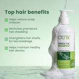 Otrix Green Tea Shampoo for Healthy Scalp & Hair Growth | Strengthens Roots, Reduces Hair Fall & Nourishes Hair | 300ml