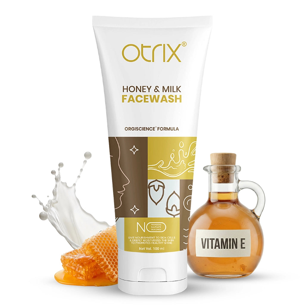Otrix Honey & Milk Face Wash for Deep Cleansing | Nourishing, Gentle & Hydrating | 100ml