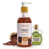 Otrix Naked Raw Coffee Body Wash | Refreshing, Nourishing & Gentle Cleansing | 290mlNaked Raw Coffee Body Wash