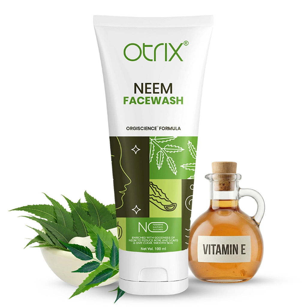 Otrix Neem Face Wash for Acne-Prone Skin | Anti-Bacterial, Soothing & Gentle Cleansing | 100ml