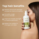 Otrix Olive & Plant Keratin Conditioner for Damage Repair | Strengthens, Smoothens & Nourishes Hair | 300ml