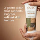 Otrix Rice Water Face Wash for Glass-Glow Skin | Brightening, Gentle & Hydrating | 100ml