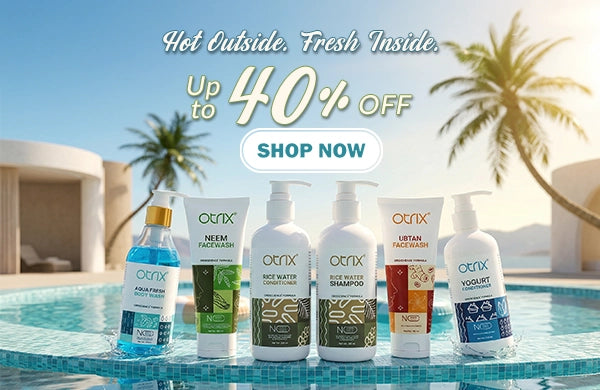 Otrix summer skincare and haircare sale for fresh glowing skin and healthy hair